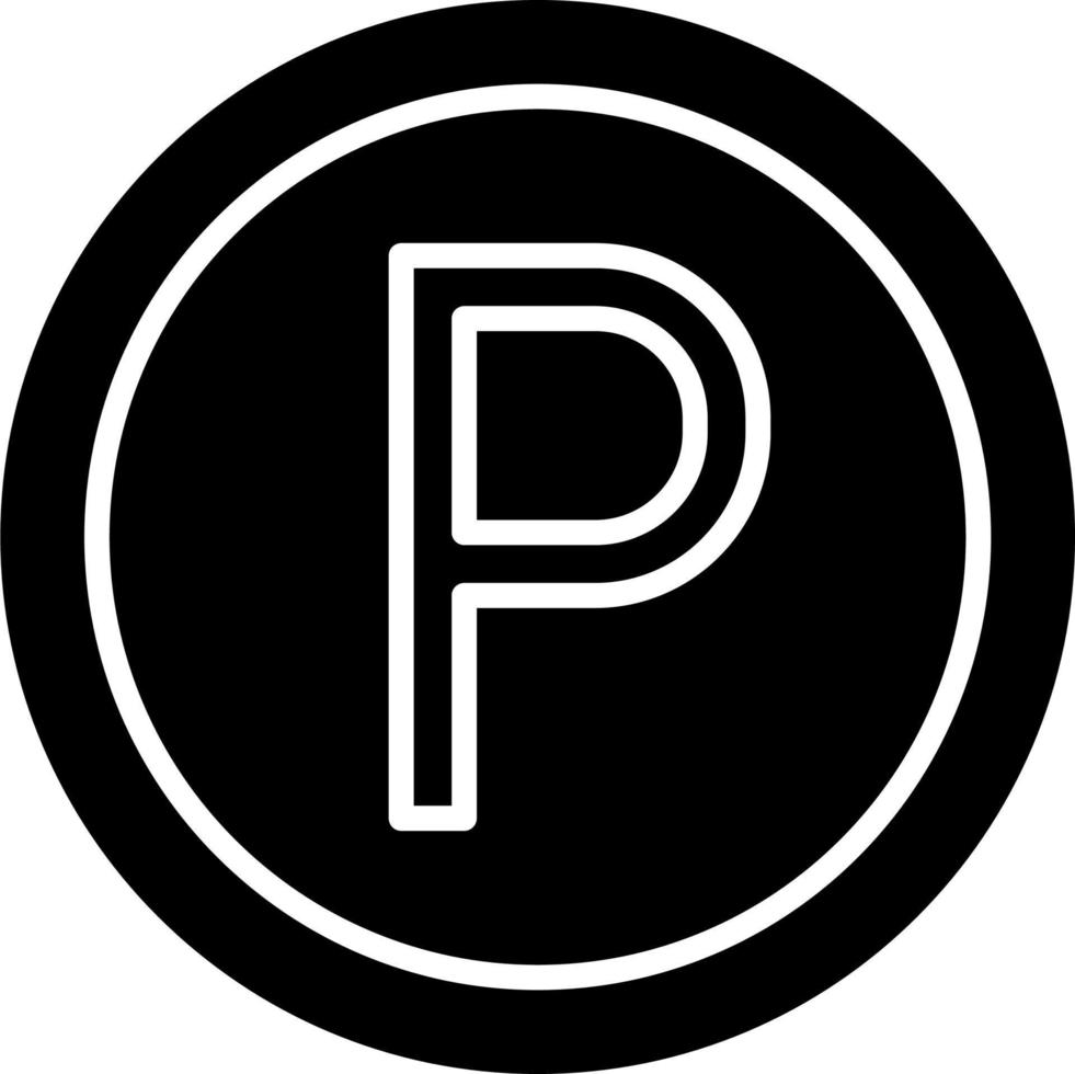 Parkplatz-Vektor-Symbol vektor