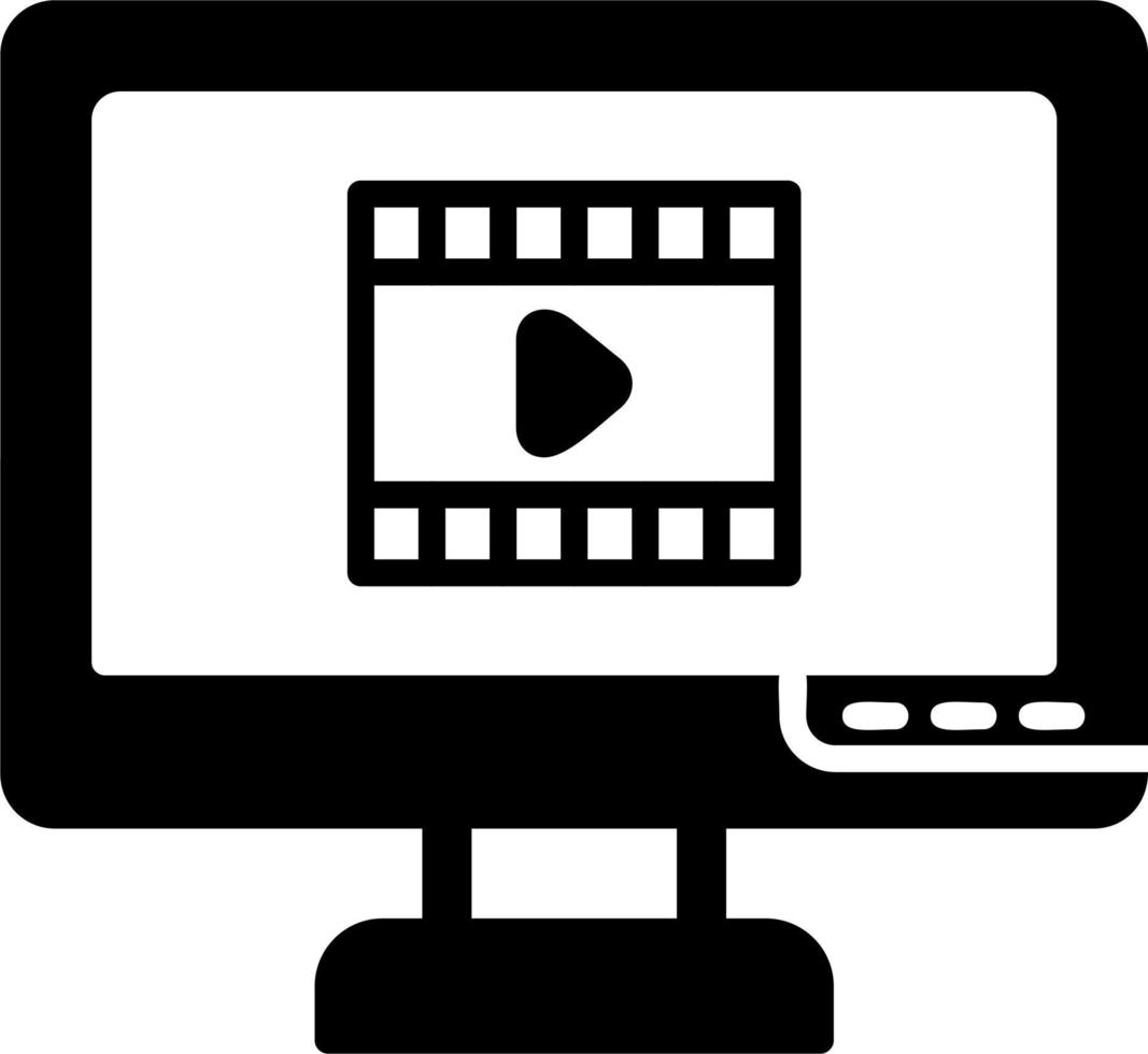 Video-Player-Vektorsymbol vektor