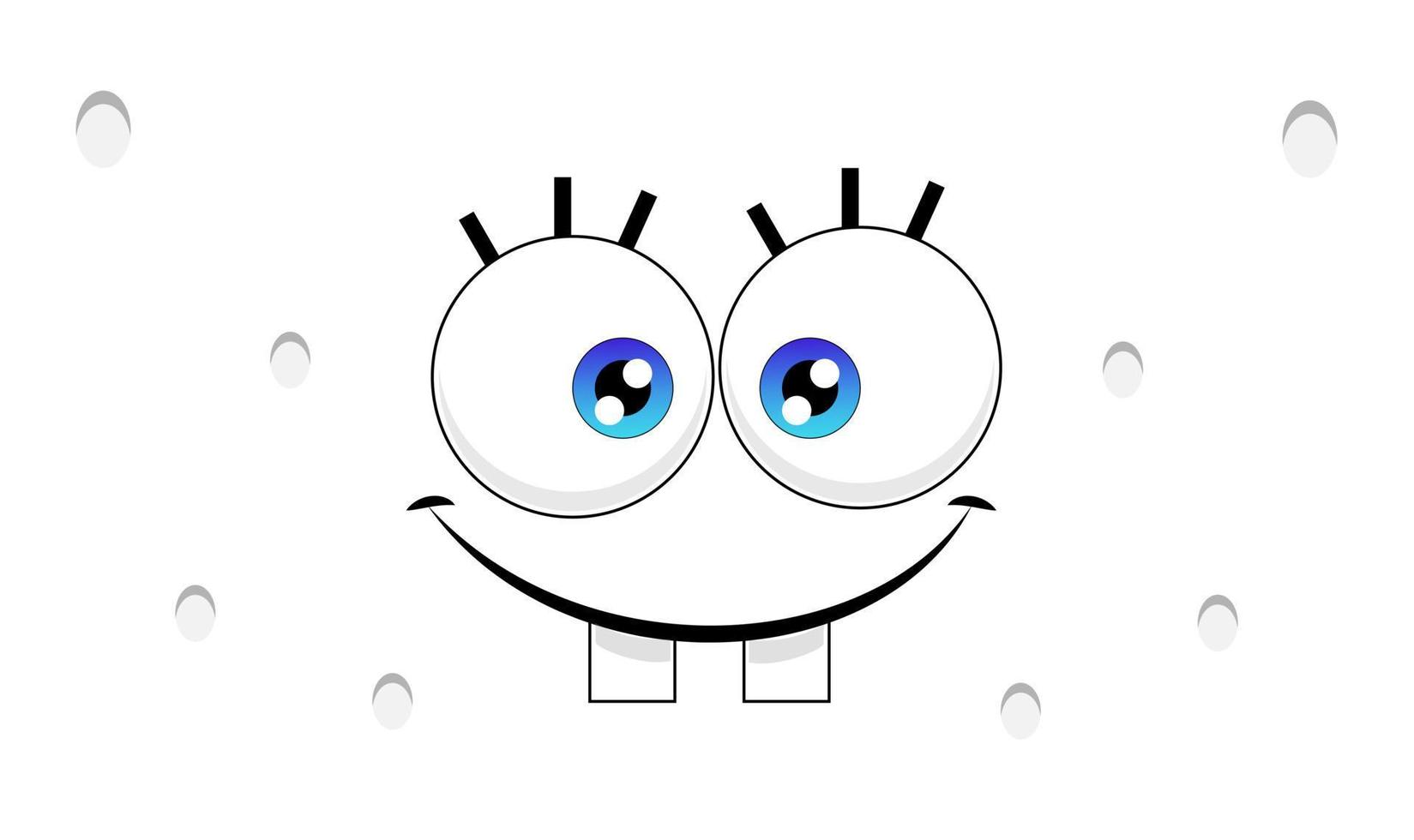 Illustration Vektor Grafik von Charakter Augen von SpongeBob