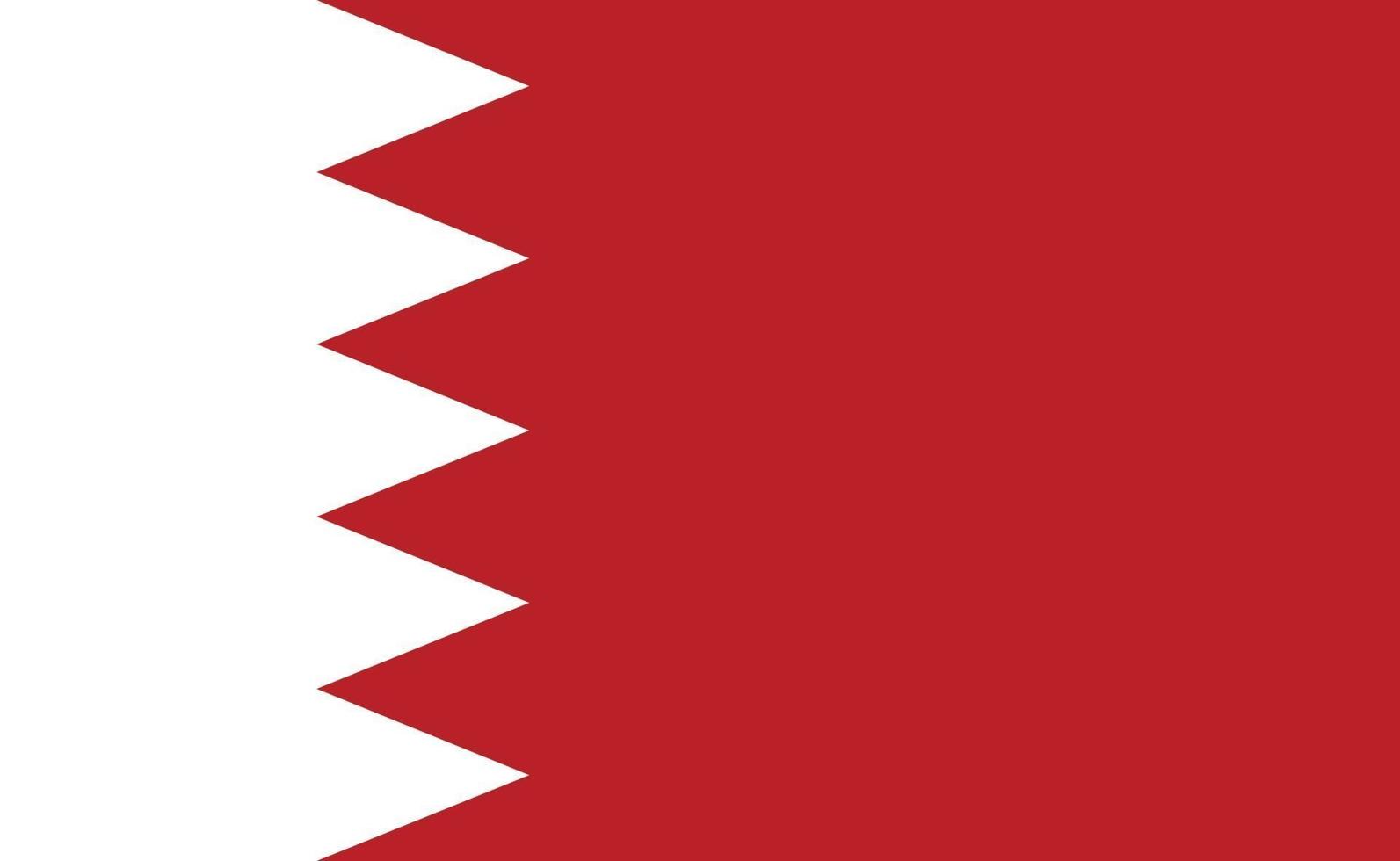 Bahrain nationella flagga i exakta proportioner - vektorillustration vektor