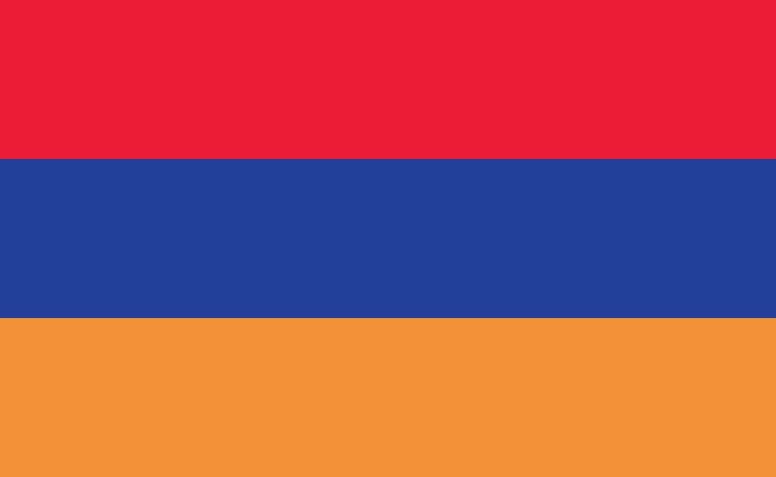 armenische Nationalflagge in exakten Proportionen - Vektorillustration vektor