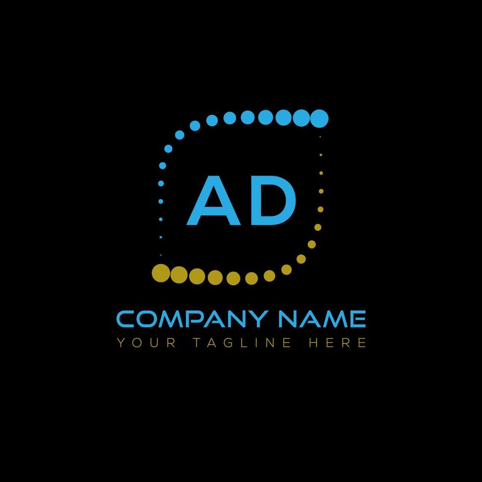 Werbebrief Logo kreatives Design. Anzeige einzigartiges Design. vektor