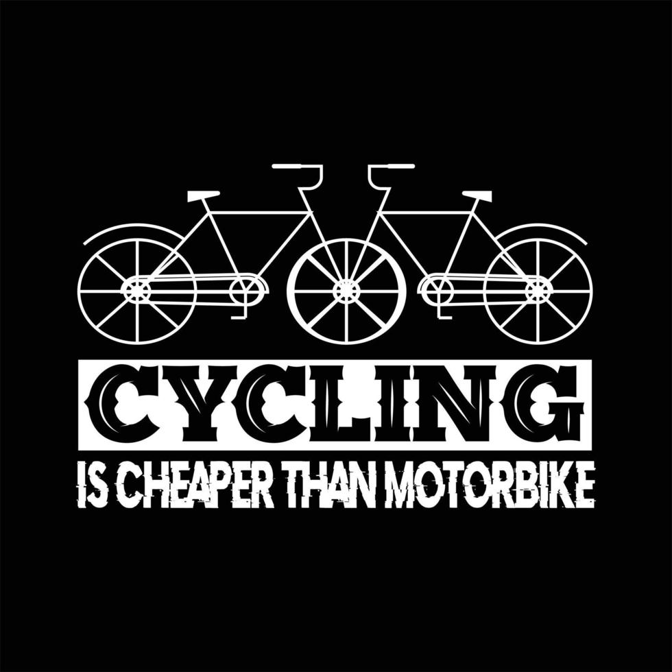 cykel t-shirt design vektor