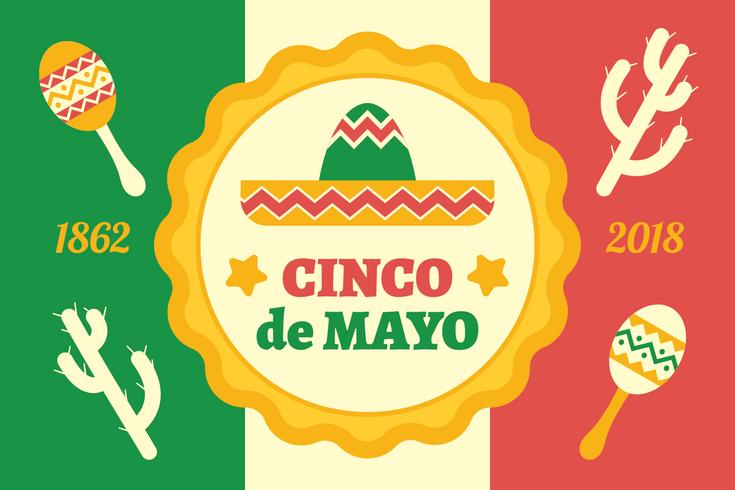 Cinco de Mayo bakgrund vektor