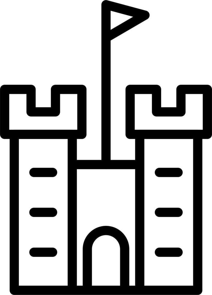 Schloss-Vektor-Symbol vektor