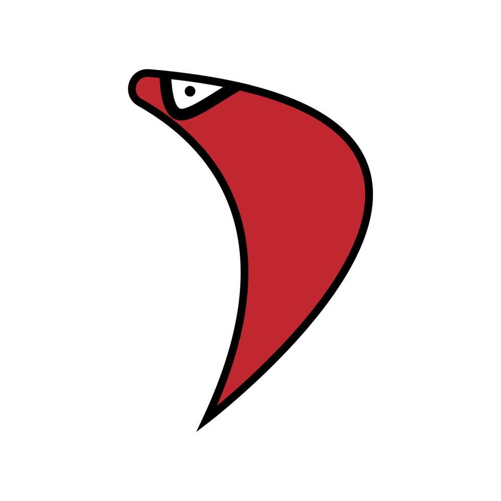 Garnele Logo Design Symbol. Vektor Illustration