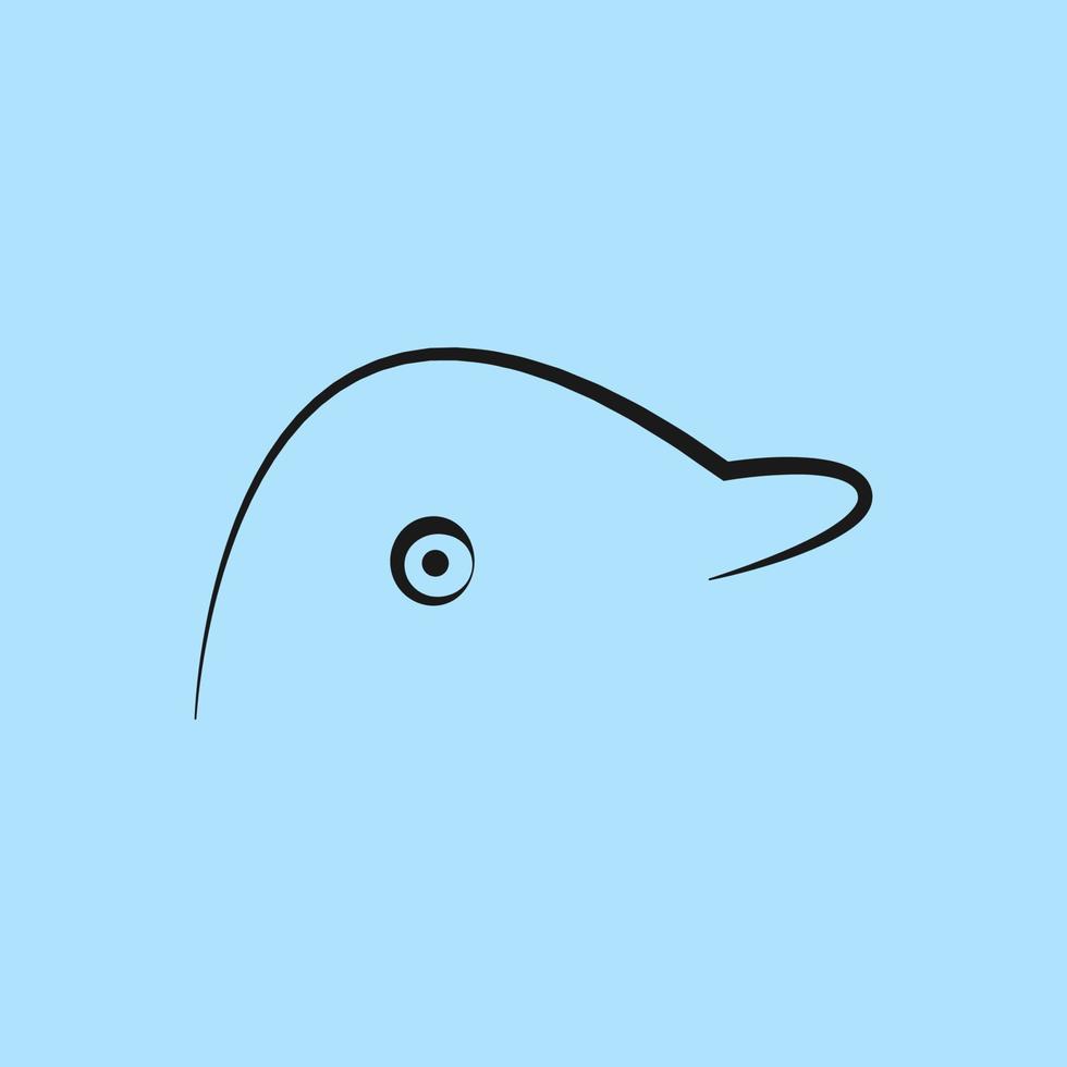 Delfin Logo Design Vektor Illustration kostenlos