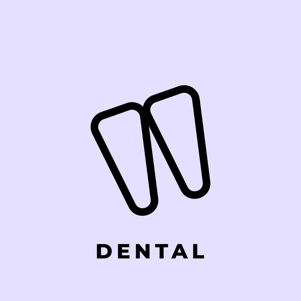 dental och tänder logotyp. vektor illustration