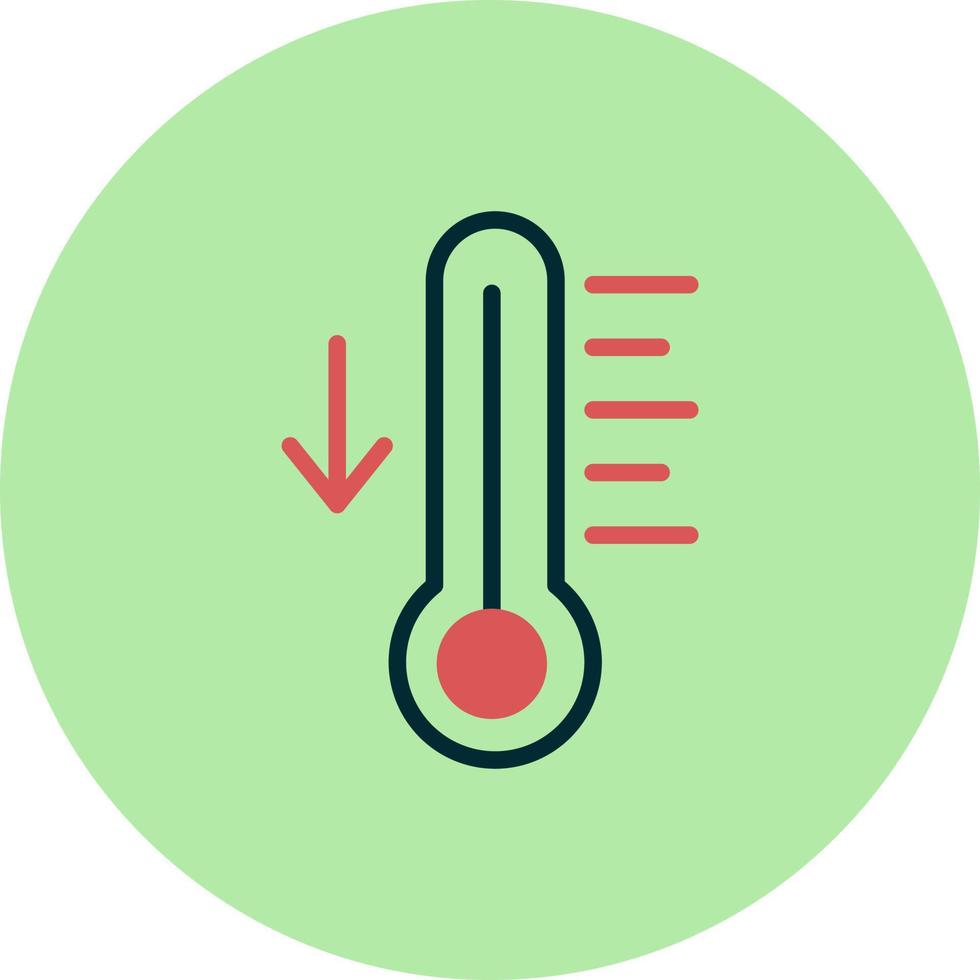 Symbol für Temperaturvektor vektor