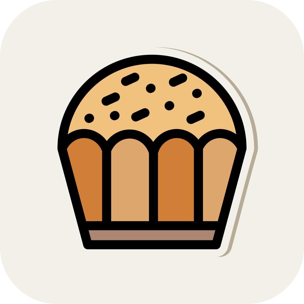 Cupcake-Vektor-Icon-Design vektor