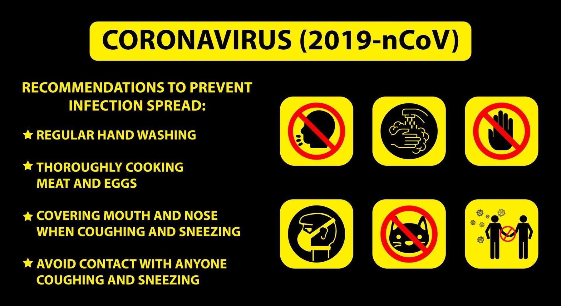 coronavirus covid 19. stoppa coronavirus. vektor