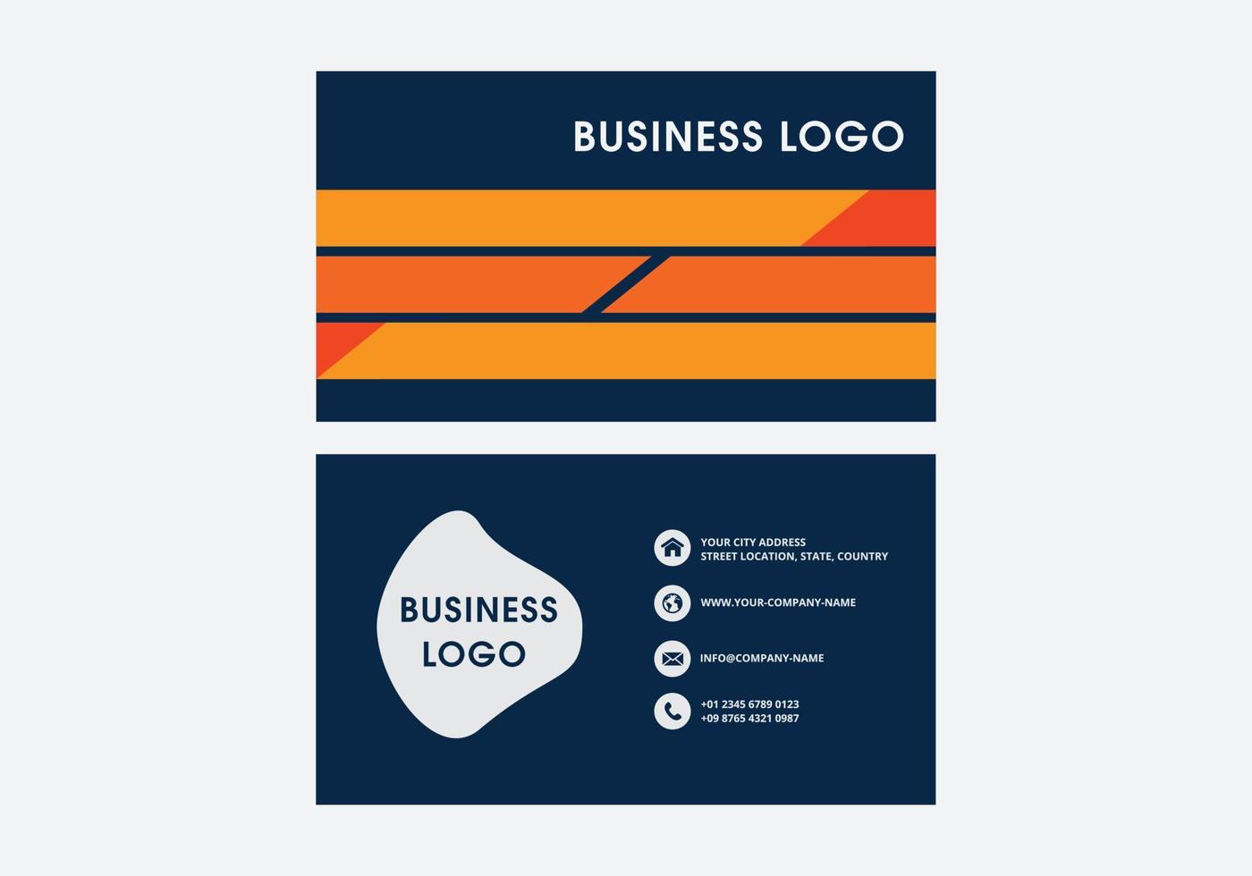 modern kreativ och rena företag kort mall. platt design vektor illustration. brevpapper design