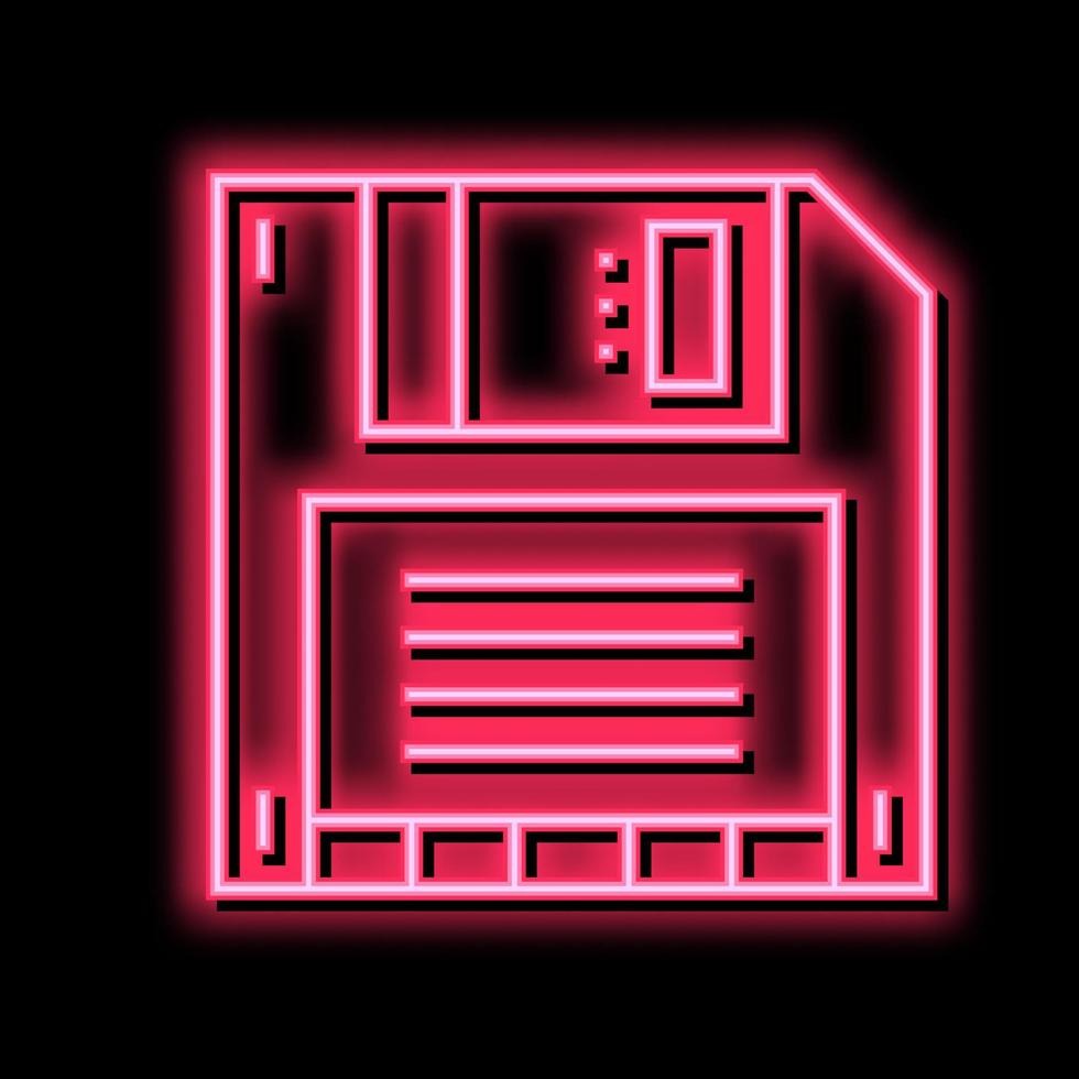 Computer Diskette Farbsymbol Vektor Illustration Zeichen