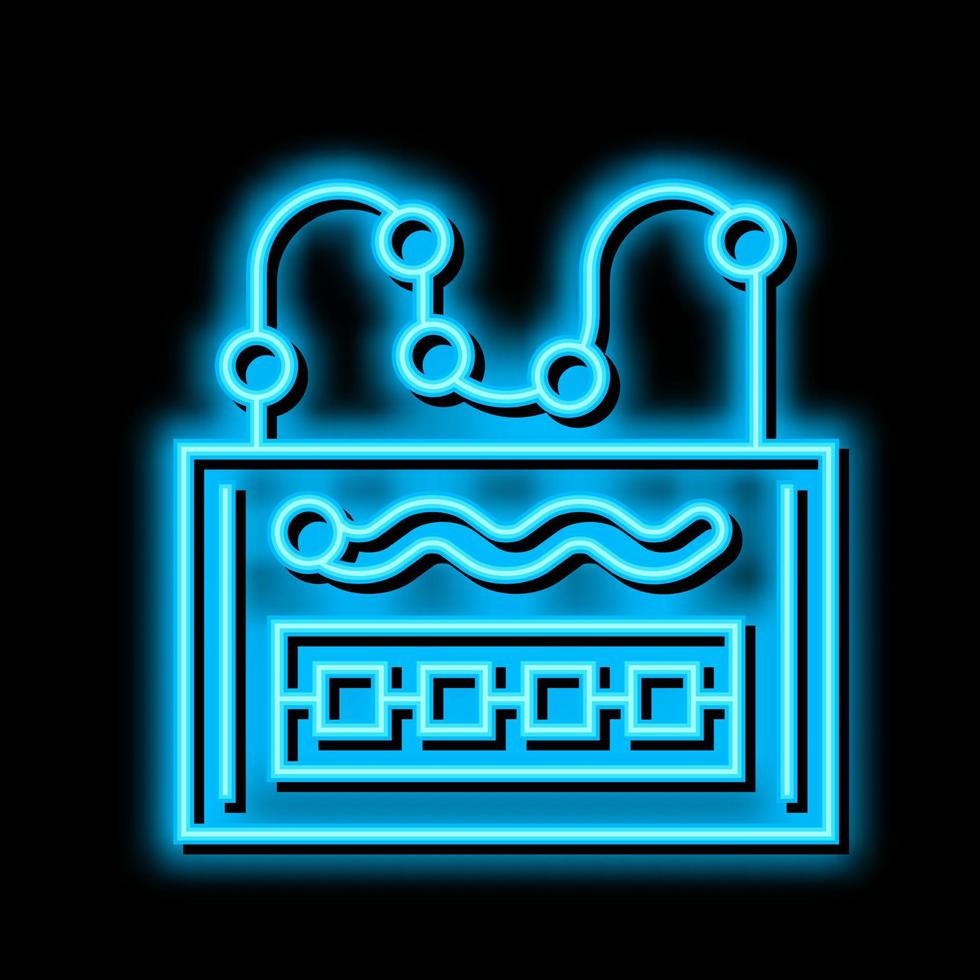 lernspielzeug neonglühen symbol illustration vektor