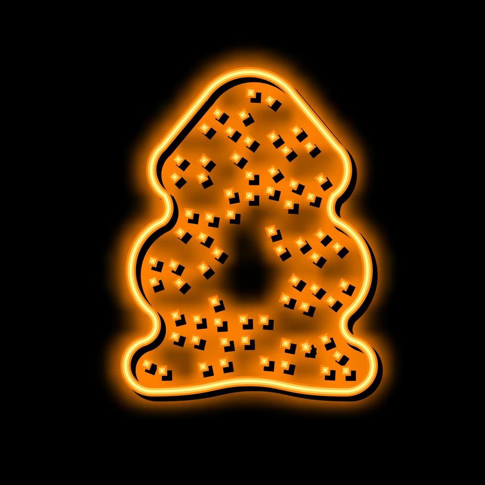 Haut Schaf Neon- glühen Symbol Illustration vektor