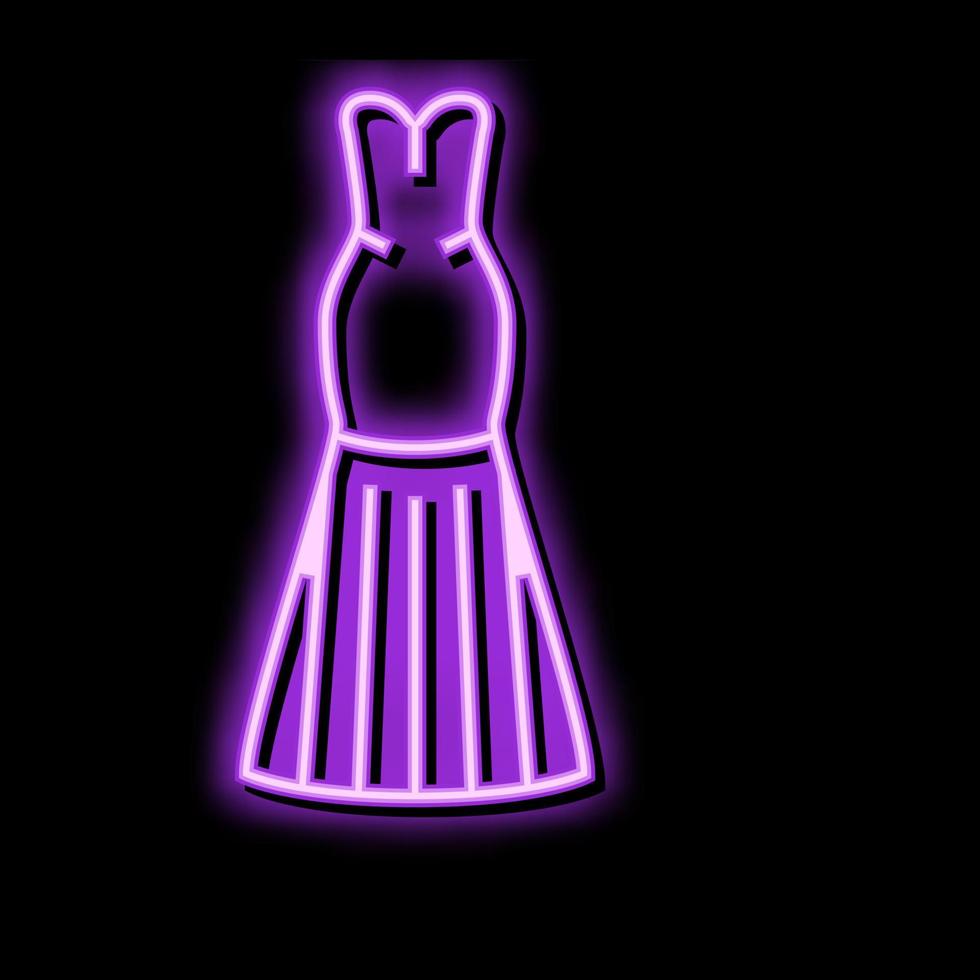 Spalte Hochzeitskleid Farbe Symbol Vektor Illustration