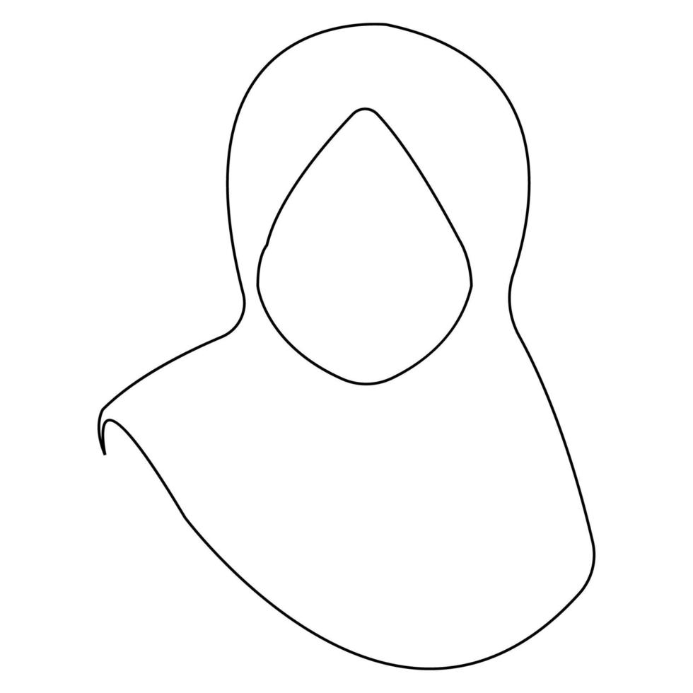 hijab ikon illustration vektor