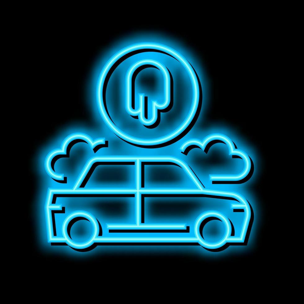 Benutzerdefiniert Auto Farbe Neon- glühen Symbol Illustration vektor