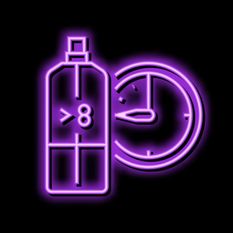 Parfum kosmetisch Neon- glühen Symbol Illustration vektor