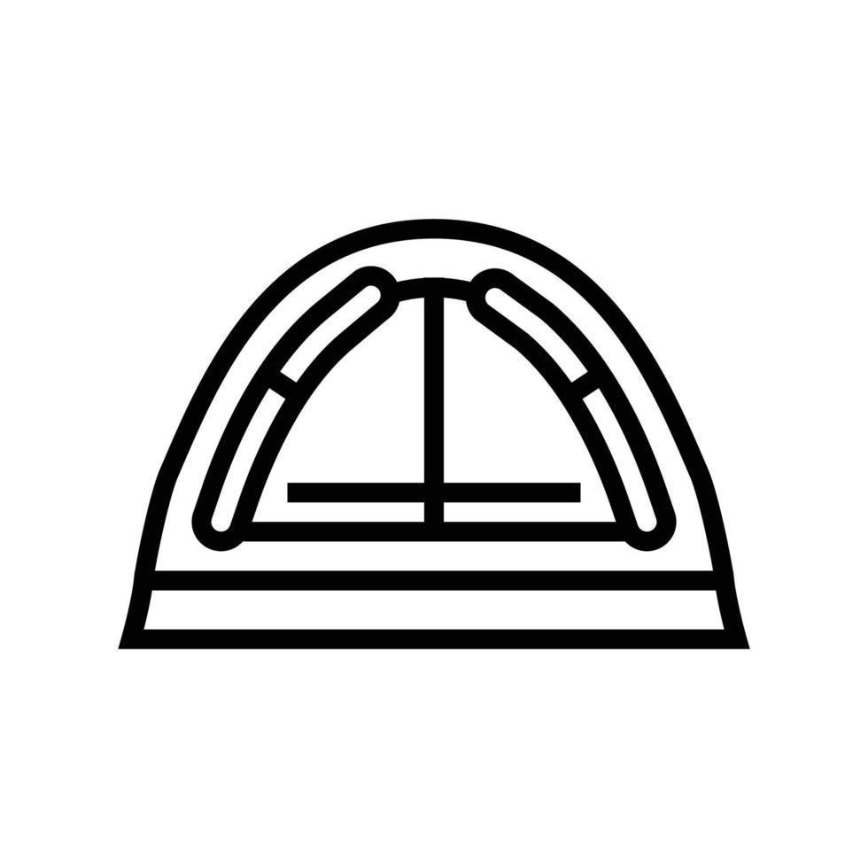Dach Zelt Ferien Linie Symbol Vektor Illustration