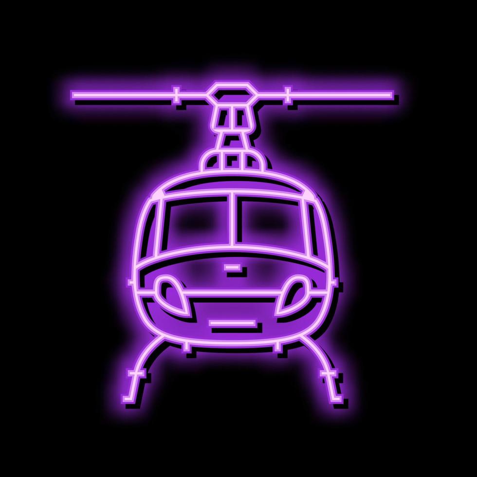 helikopter transport fordon Färg ikon vektor illustration