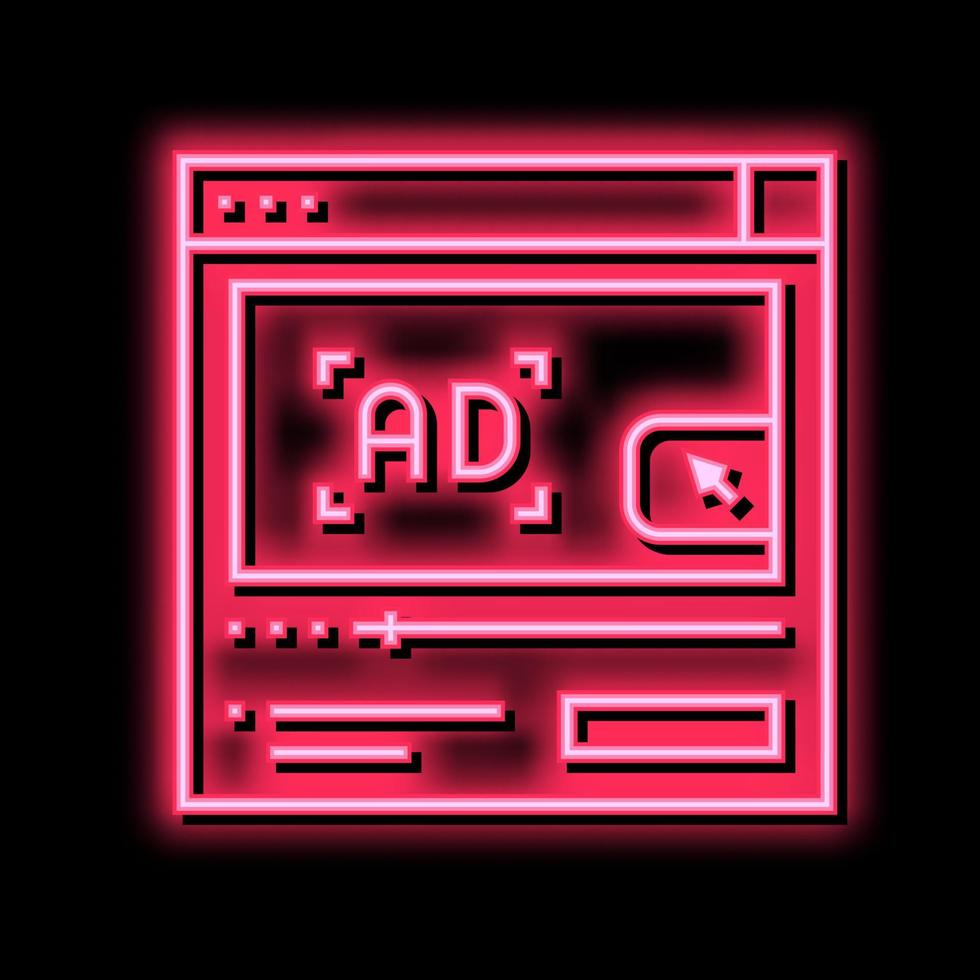 video annons färg ikon vektor illustration tecken
