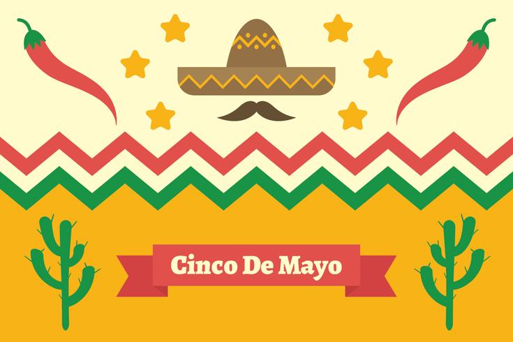 Cinco de Mayo bakgrund vektor