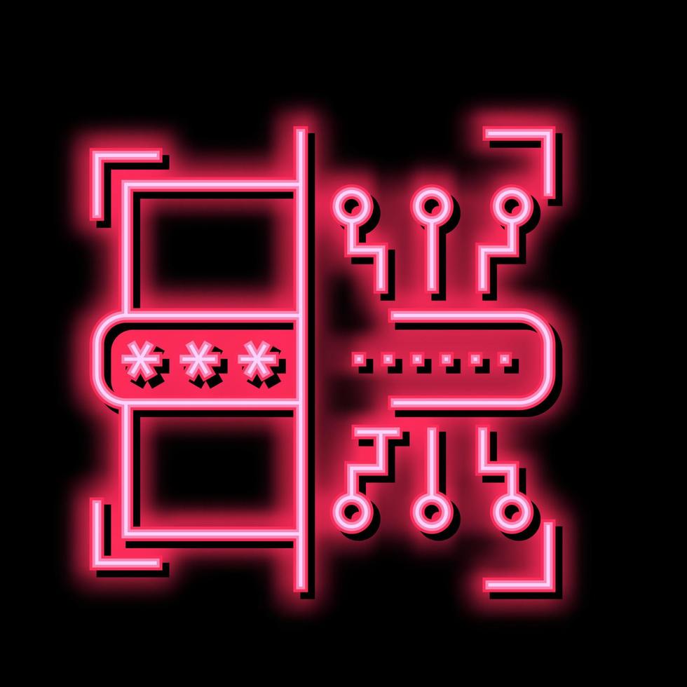 elektronisches Passwort Farbsymbol Vektor Illustration Zeichen