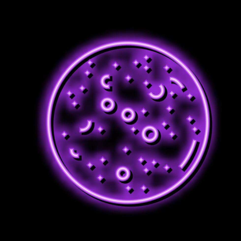 Merkur Planet Neon- glühen Symbol Illustration vektor
