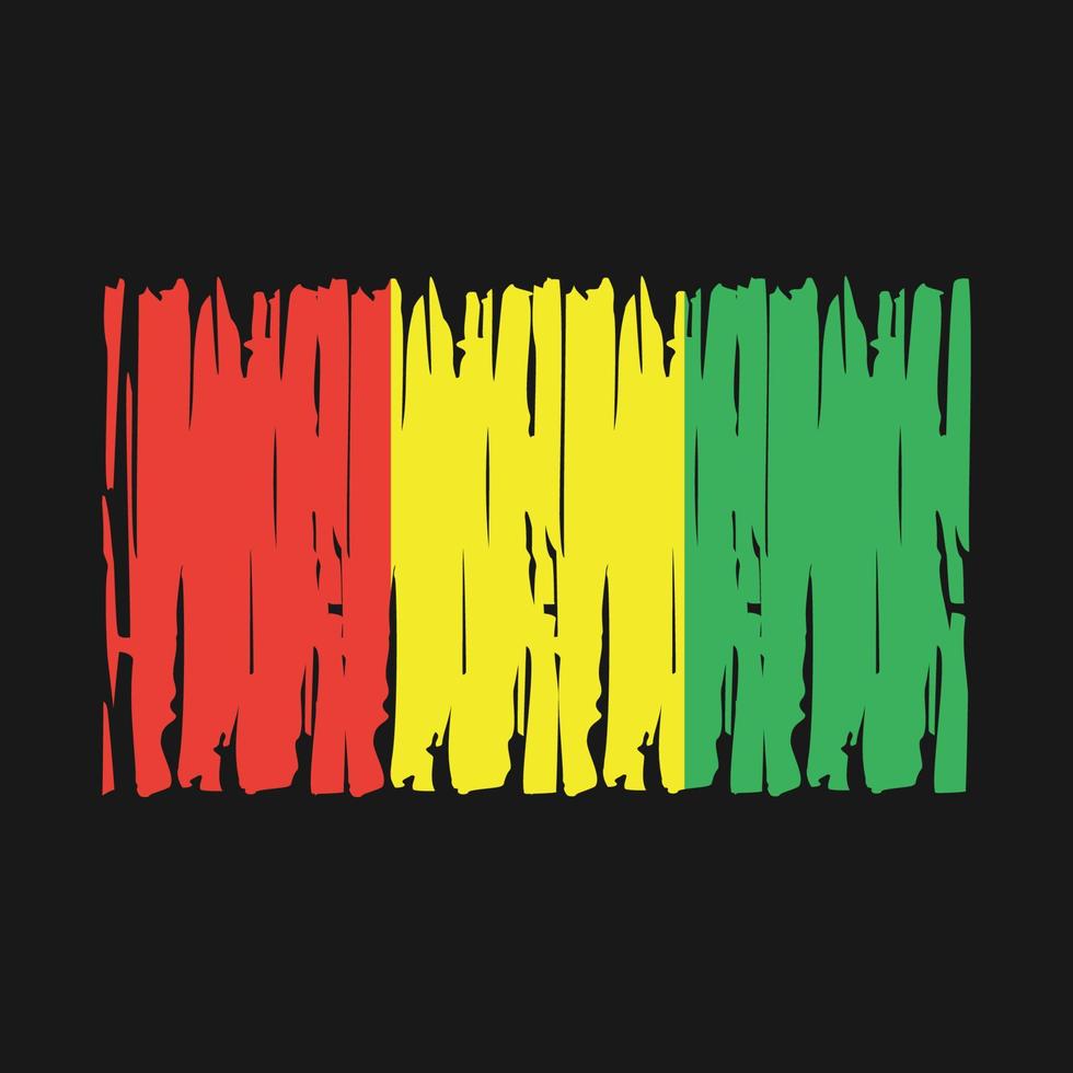 Guinea flagga vektor
