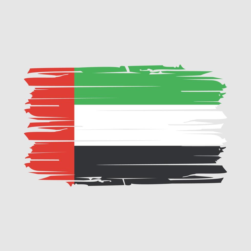 uae flagga borsta vektor