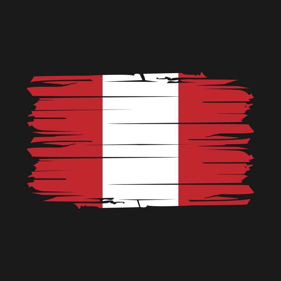 peru flag pinselvektor vektor