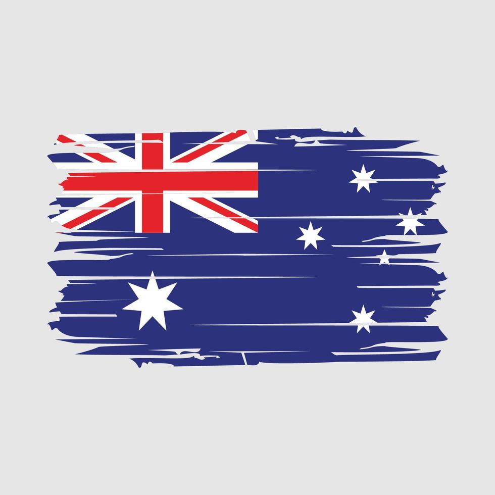 Australien flagga borsta vektor