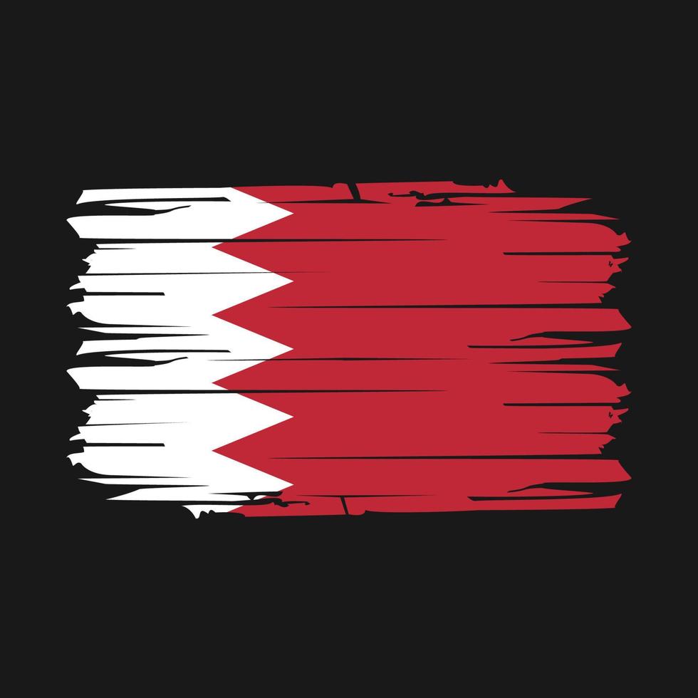 Bahrain-Flaggen-Pinsel-Vektor vektor