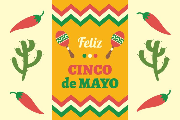 Cinco de Mayo bakgrund vektor