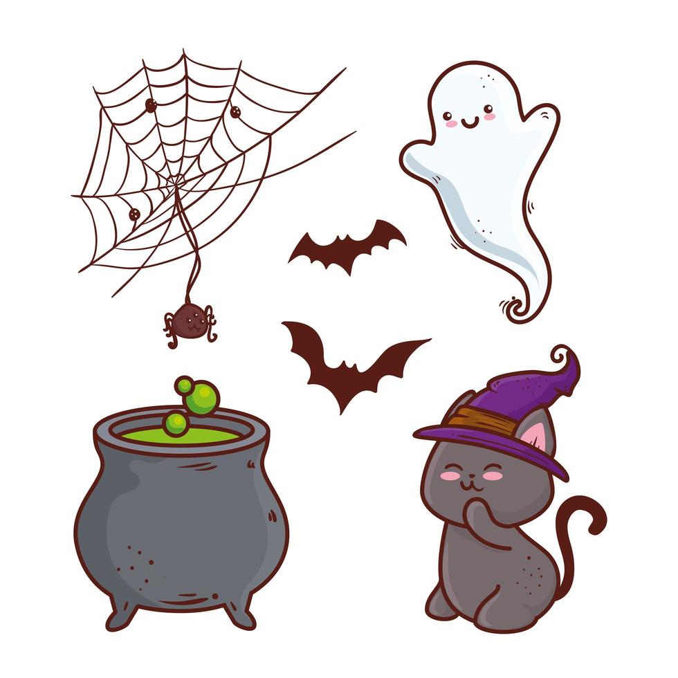 Happy Halloween Icon Set vektor