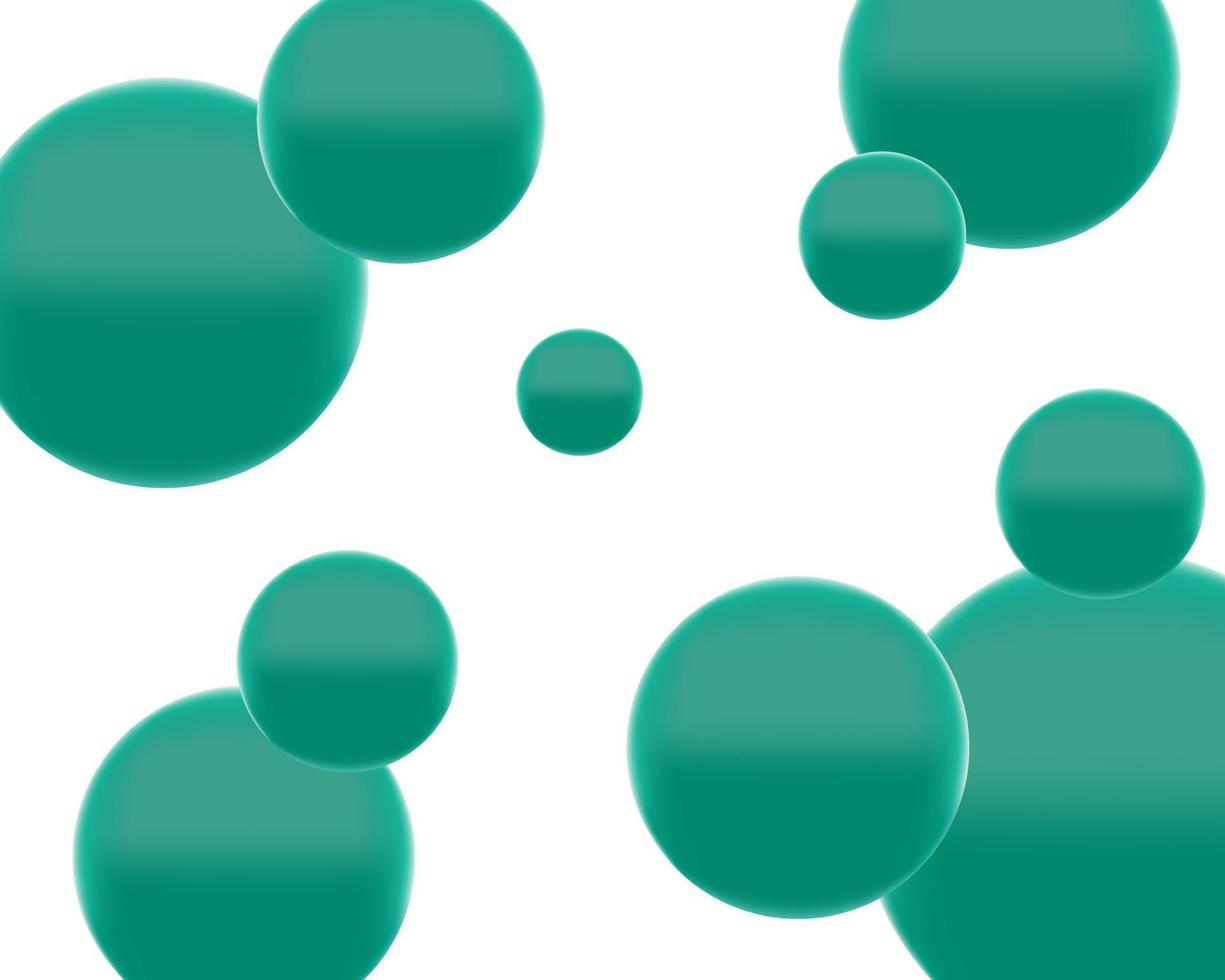 abstrakt Hintergrund mit Grün Kreise auf Weiß Hintergrund vektor
