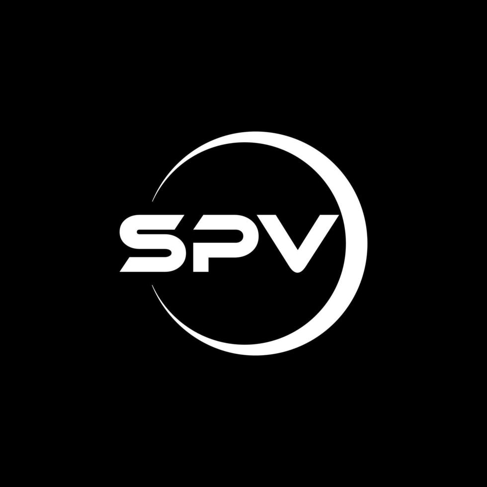 spv brev logotyp design i illustration. vektor logotyp, kalligrafi mönster för logotyp, affisch, inbjudan, etc.