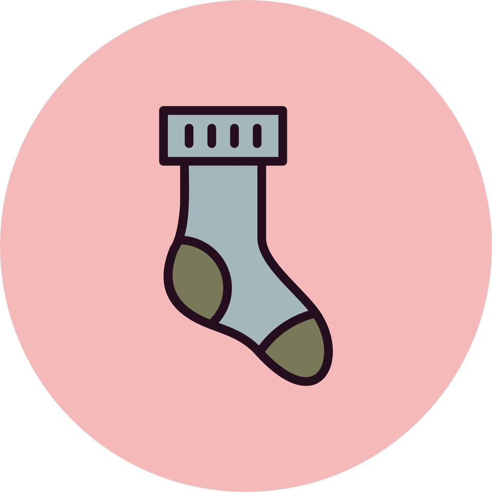 Winter Socke Vektor Symbol