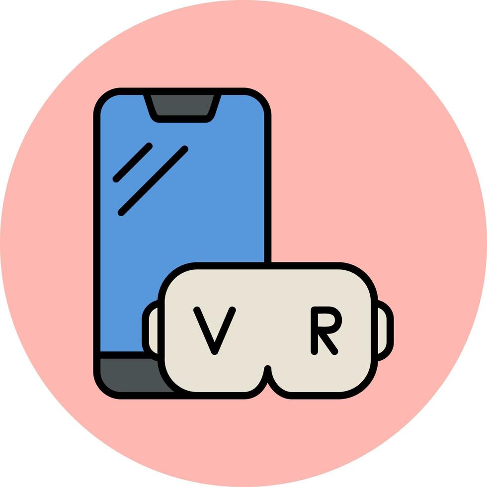 Vektorsymbol für virtuelle Realität vektor