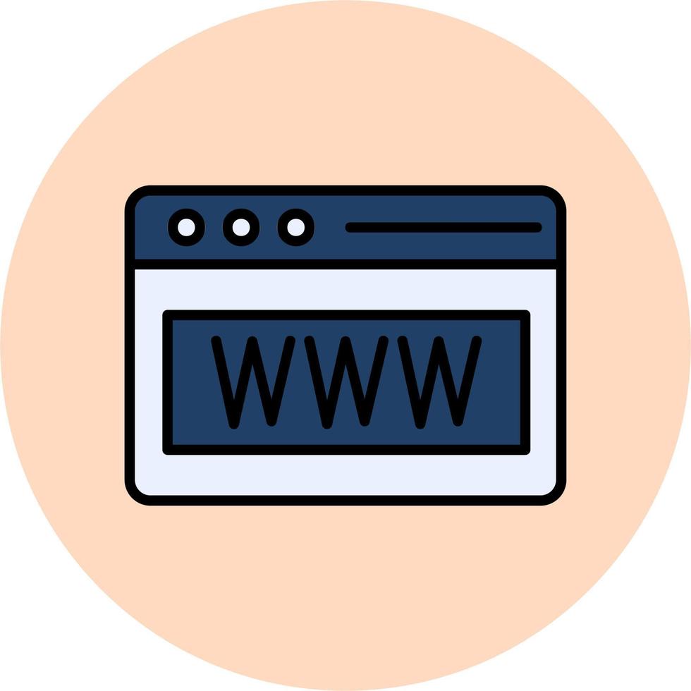 Webbrowser-Vektorsymbol vektor