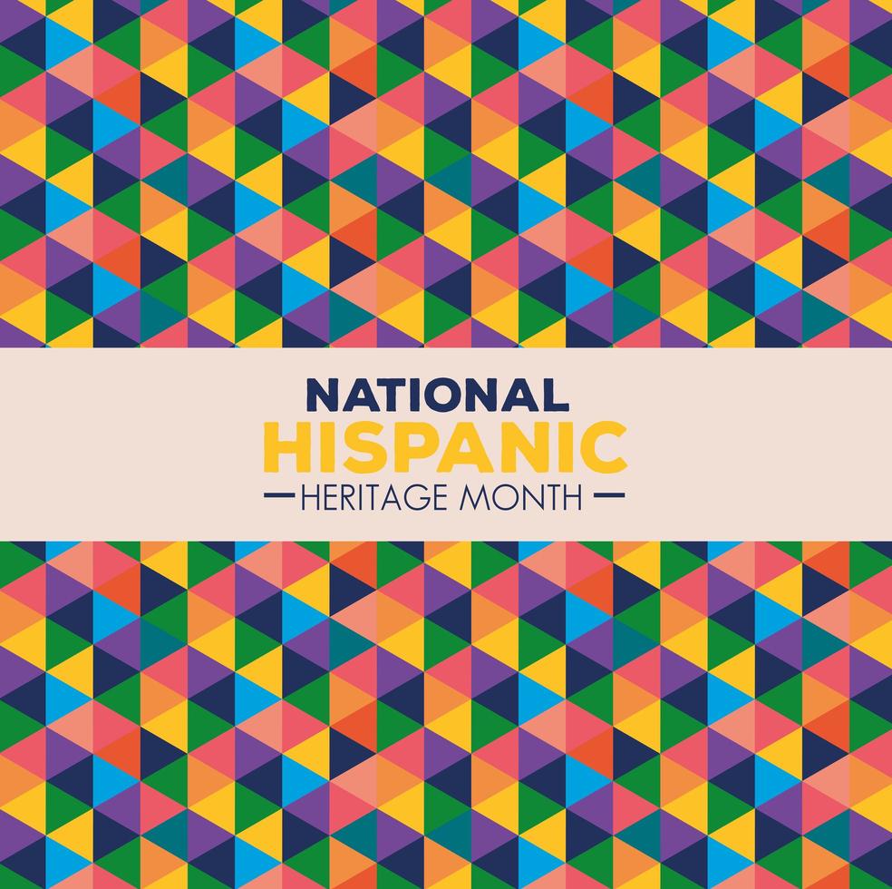 National Hispanic Heritage Month-banner vektor