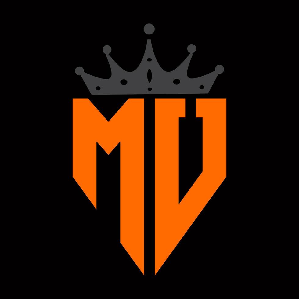 mv, vm, m, v brev abstrakt logotyp monogram vektor