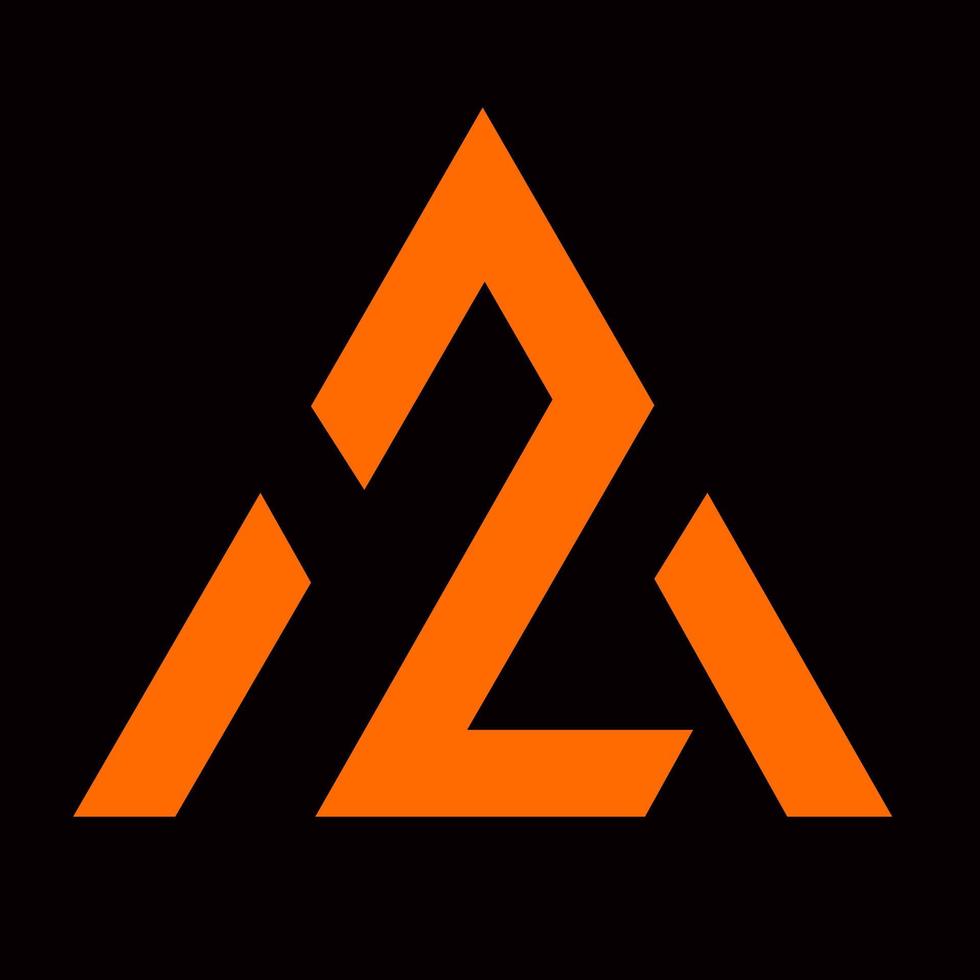 az, za, A, z Briefe abstrakt Logo Monogramm vektor