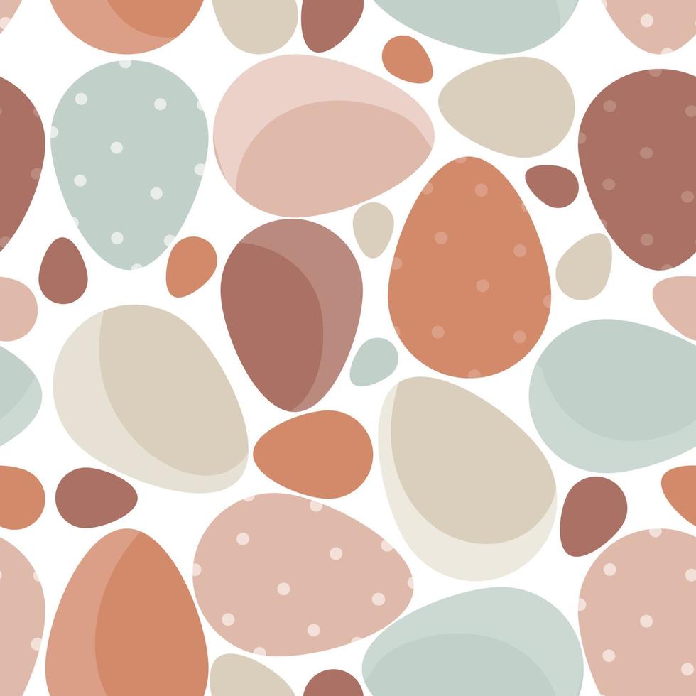 abstrakt geometrisk sömlös mönster med påsk ägg i pastell ljus färger isolerat på vit bakgrund.påsk ägg mönster vektor illustration.omslag mallar för vår Semester vektor design