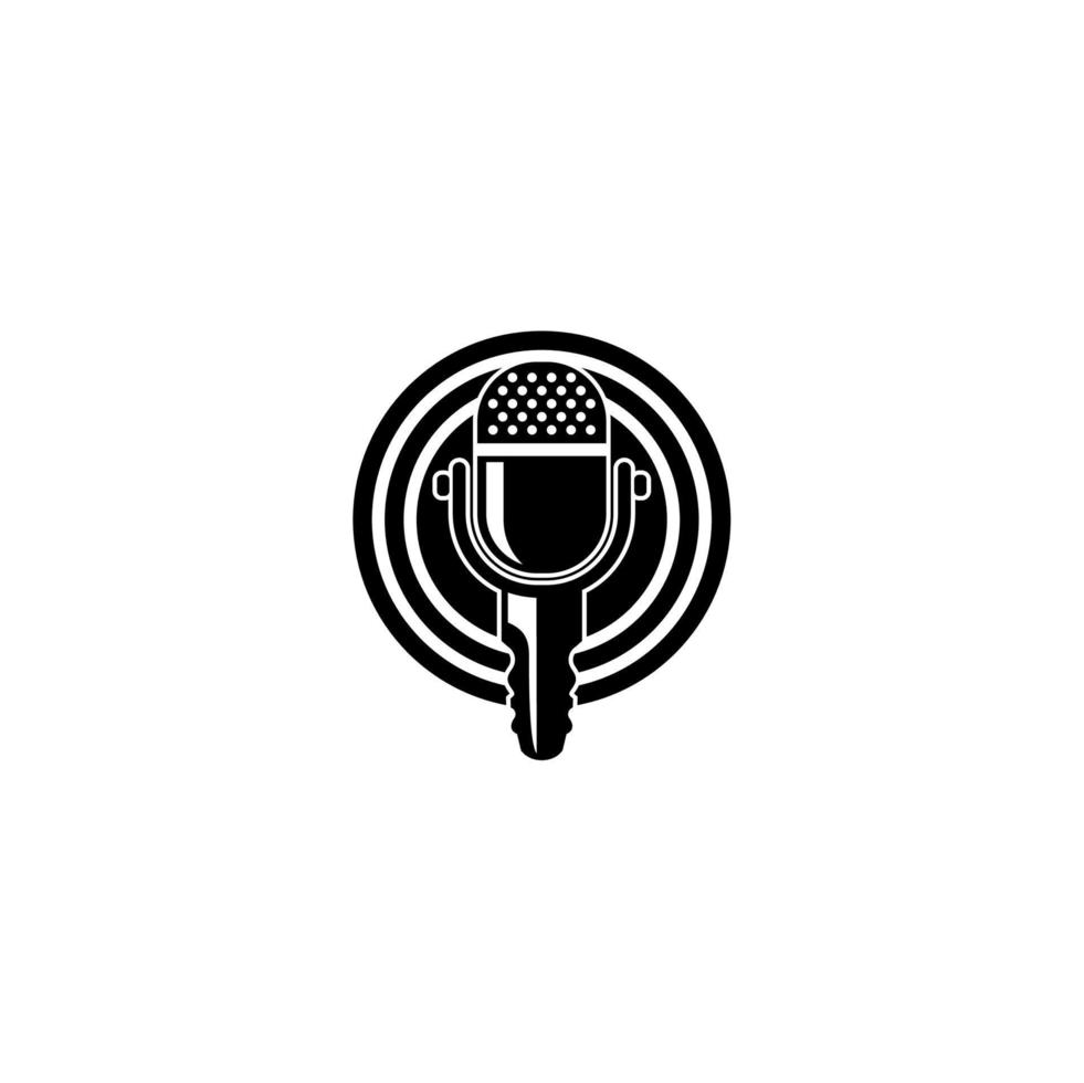 Podcasts einfach Logo vektor