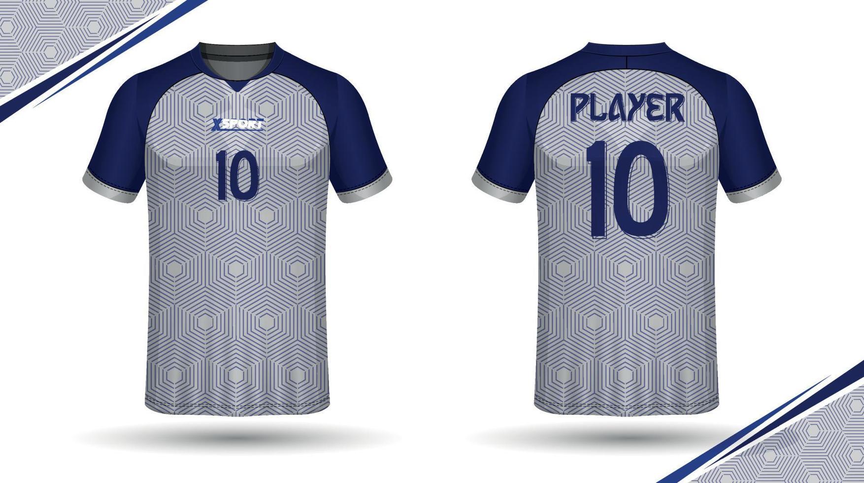 Fußball-Trikot-Design für Sublimation, Sport-T-Shirt-Design vektor