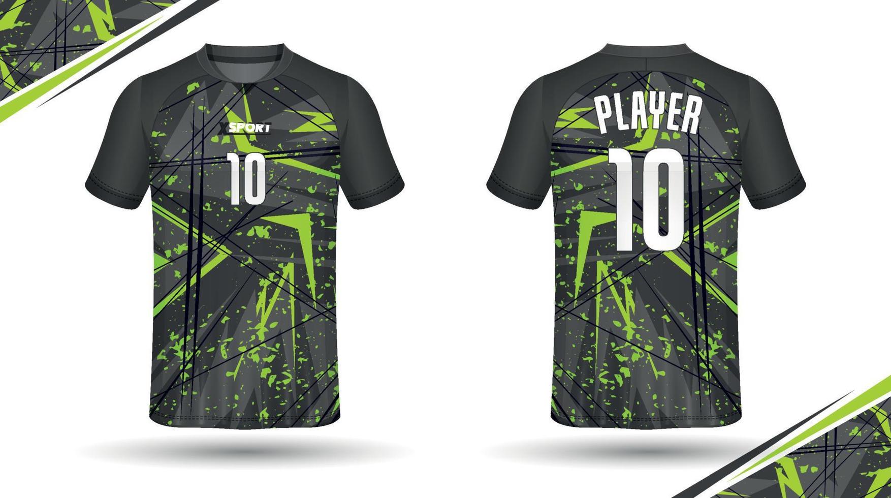 Fußball-Trikot-Design für Sublimation, Sport-T-Shirt-Design vektor