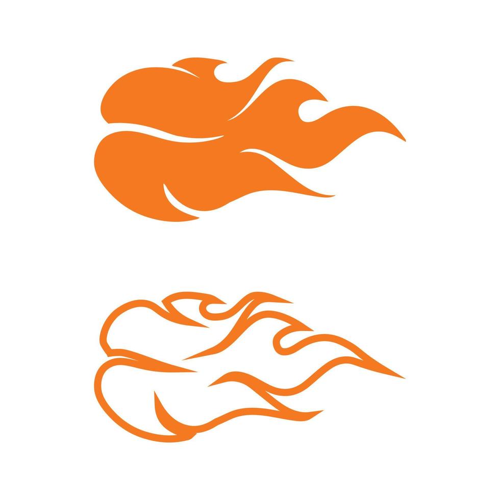 Feuer Flamme Logo Symbol Vektor einstellen Design Vorlage