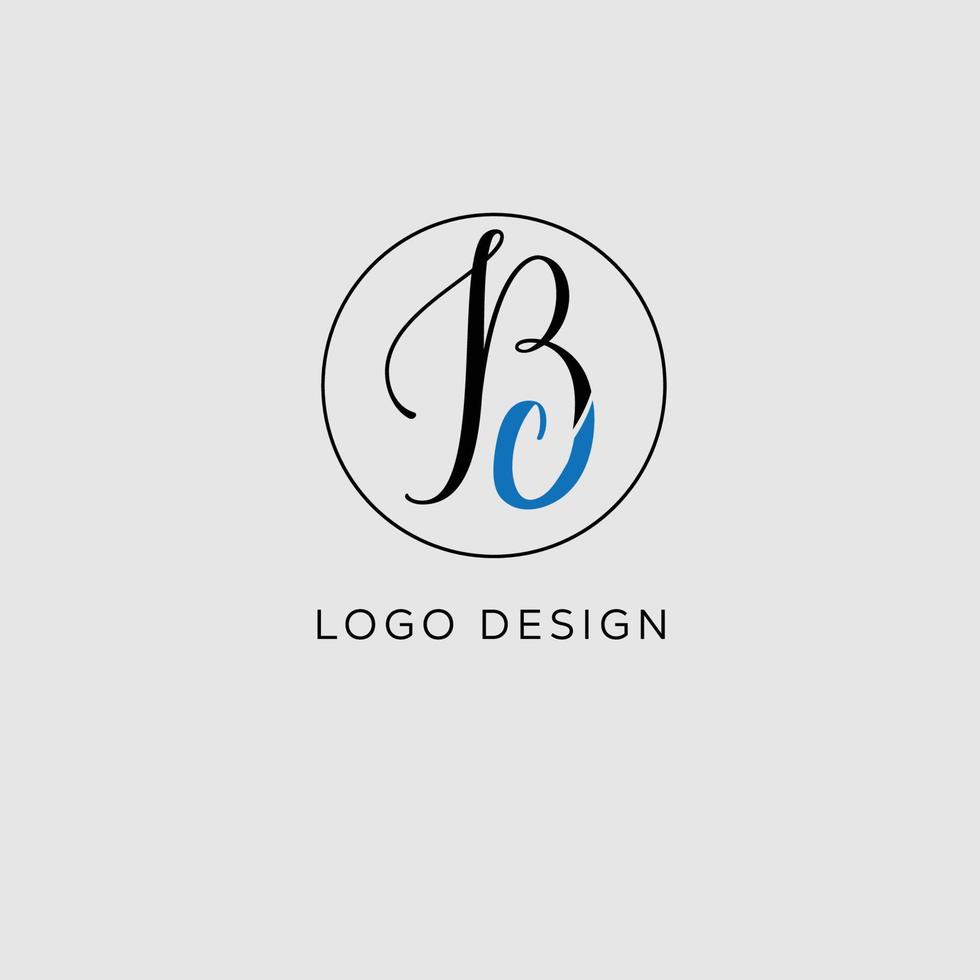 cb Initiale Brief Logo Design vektor